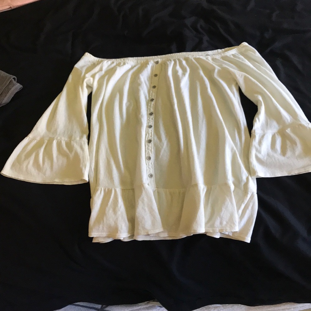White off the shoulder top
